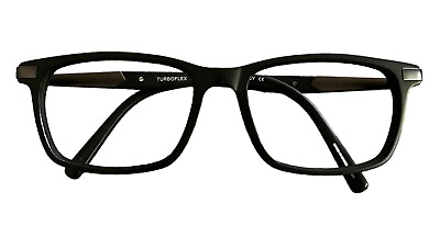 #ad Turboflex TF 466 Black Full Frame Rectangular 51 16 140 Mens Eyeglasses Frames