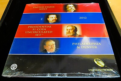 #ad 2012 P amp; D US Mint Presidential $1 Uncirculated 8 Coin Set Sealed