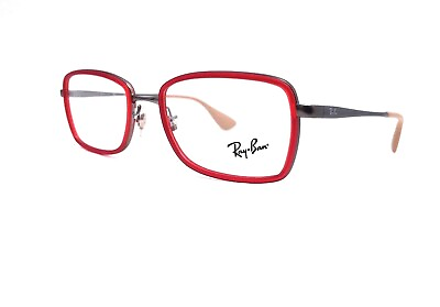 #ad New Ray Ban Frames LightRay Titanium RX Eyeglasses Red RB6336 2856 51 18 140
