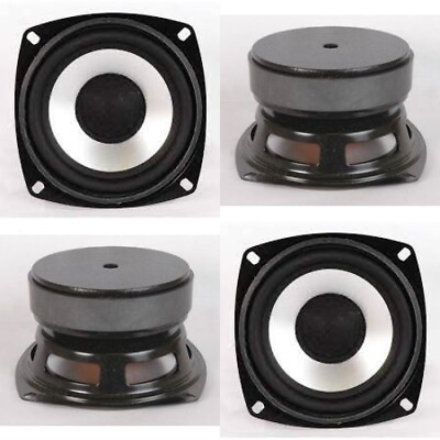 #ad NEW 4 4quot; Woofer Speakers.8ohm.Pin cushion Monitor Replacement four inch.Lot.