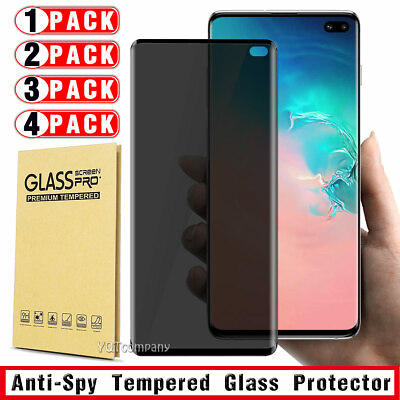#ad Privacy Case Friendly Tempered Glass Screen Protector For Samsung S10 S10 S10E
