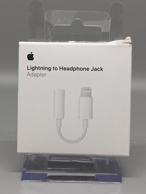 #ad Genuine Apple Lightning to 3.5mm Headphone Jack Adapter MMX62AM A Open Box