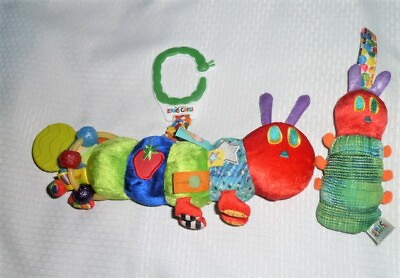 #ad The Hungry Caterpillar Baby Infant Ring Link Clip On Toys Rattle Chime Loy