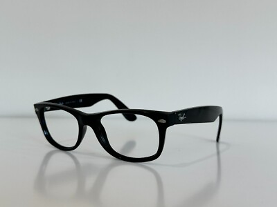 #ad Ray Ban RB 2132 901 New Wayfarer Square Black Sunglasses Frame Only 52 18