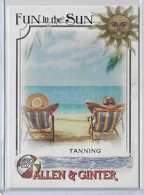 #ad 2023 Topps Allen amp; Ginter Baseball Tanning Fun in the Sun Card #FITS 13