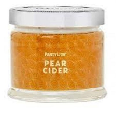 #ad Partylite PEAR CIDER SIGNATURE 3 wick JAR CANDLE BRAND NEW