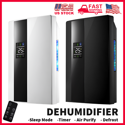 #ad Dehumidifier 2.2L 67oz Medium to Large Room For Home Basements Office Drain Hose