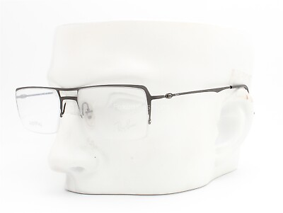 #ad Ray Ban RB8713 1128 LightRay Eyeglasses Glasses Semi Rimless Matte Gunmetal 53mm