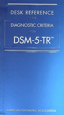 #ad USA ST. DESK REFERENCE TO THE DIAGNOSTIC CRITERIA FROM DSM 5 TR ™ Paperback