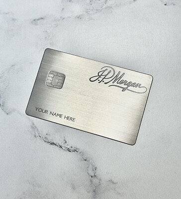 #ad JP Morgan Reserve CUSTOM Palladium Silver Metal Novelty Card FAST USA SHIPPING