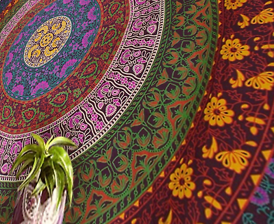 #ad Large Hippie Tapestry Hippy Mandala Bohemian Tapestries Indian Dorm Decor Psy