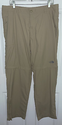 #ad The North Face Horizon 2.0 Sz 36 Khaki Nylon Hiking Convertible Pants EUC $18.69