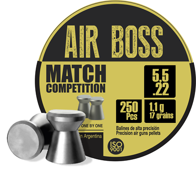 #ad Apolo Air Boss Match Competition 5.5mm .22 Cal 17gr 1.1 g Airgun Pellets 250 ct
