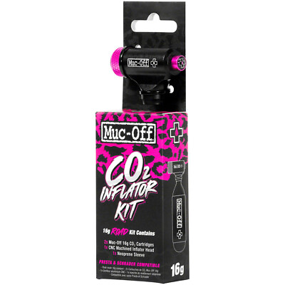 #ad Muc Off Road Inflator Kit Includes Two 16G Cartridges and Neoprene Sleeve