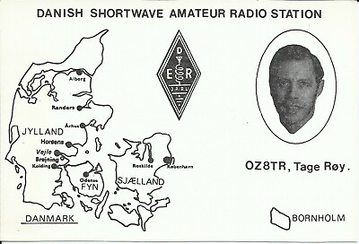 #ad Vintage OZ8TR Borkop Denmark 1978 Amateur Radio QSL Card $5.99