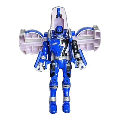 #ad 2004 Bandai 6 inch Power Rangers SPD Blue Delta Morphin Ranger Action Figure