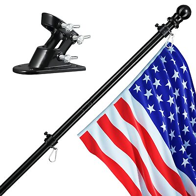 #ad Bird Twig Flag Pole for House 5 FT Flagpole Kit american flag with pole and...