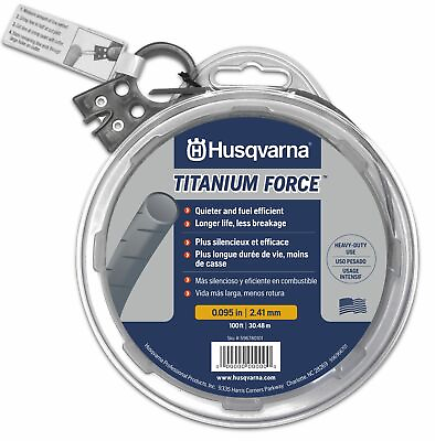 #ad Husqvarna 596780101 TRIMMER LINE Titanium Force .095quot; x 100#x27;
