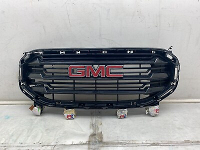#ad 2018 2020 GMC Terrain SLE SLT Front Bumper Radiator Grille Black w Emblem Assy