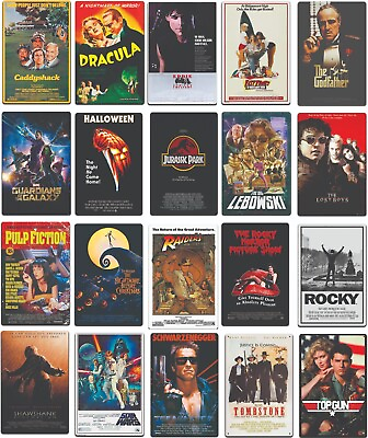 #ad Movie Poster sign metal tin Sign Metal Tin movie poster Plate 8x12 in tin sign