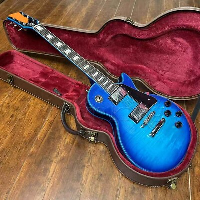 #ad blue Custom LP electric guitarBlue logo blue ABS in stock