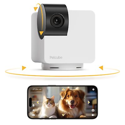 #ad Cam 360 Camera Ultimate Interactive WiFi Pet and Home Security Pan Tilt Cam...