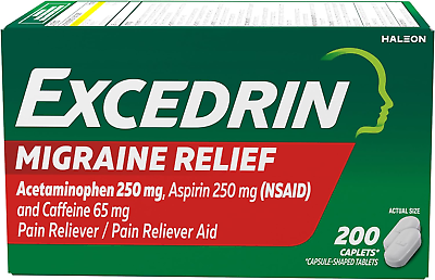 #ad Migraine Relief Caplets to Alleviate Migraine Symptoms 200 Count