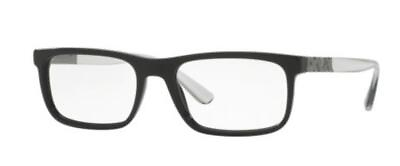 #ad Burberry Women Eyeglasses Black Crystal B2240 3001 Size 55 18 145 No Demo Lens