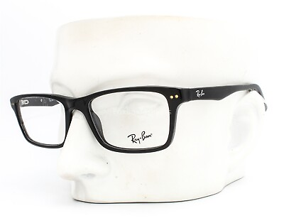 #ad Ray Ban RB 5288 2000 Eyeglasses Frames Glasses Polished Black 52 18 140