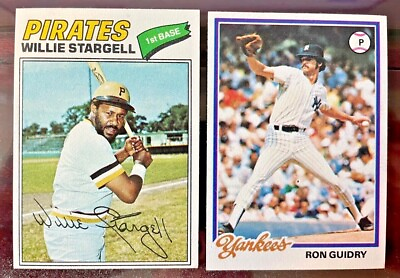 #ad 1977 1978 Topps Baseball Card Singles: U Pick 25 Cent Shipping Discounts