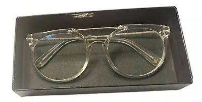 #ad Clear Eye Glasses Super Brand Designer Retro Look Original Box And Insert