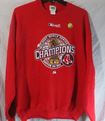 #ad MLB Boston Red Sox Lee Sport 2007 World Series Champions Authentic Sweatshirt