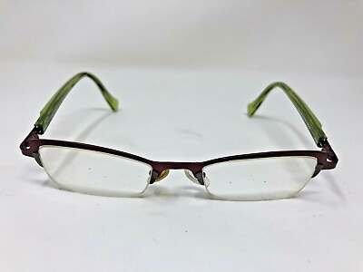 #ad FACE A FACE Eyeglasses Frame NEW AGE 2 9119 48 21 Purple Green Half Rimless AY74