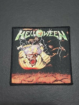 #ad Helloween Mini lp Patch for jacket t shirt Iron on Backing Clothing Woven Badge