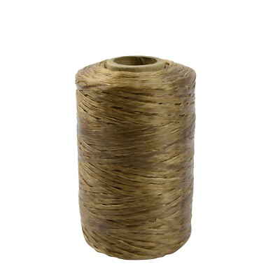 #ad 1 Roll Natural Sinew Waxed Beading Craft Poly Thread Spool Artificial Wax Sinue