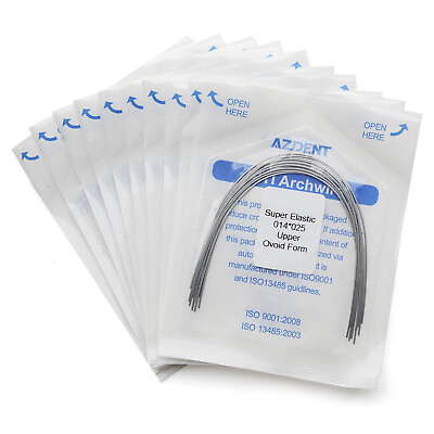 #ad AZDENT Dental Orthodontic Super Elastic Niti Ovoid Form Rectangular Arch Wires