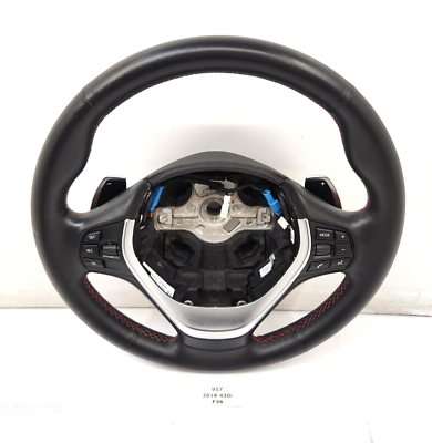 #ad ✅15 20 OEM BMW F22 F30 F33 F36 430 Sport Line Leather Steering Wheel w Shifters