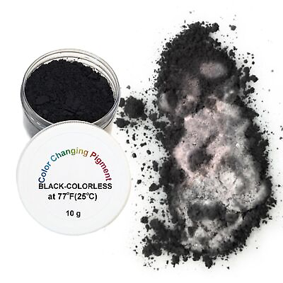 #ad Temperature Activated Thermochromic Color Changing Pigment Black Changing to ...