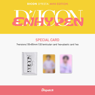 #ad Official Unopened DICON D#x27;FEST MINI Edition Enhypen Special Card Set 2pcs $24.99