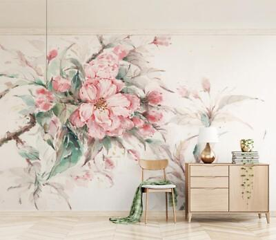 #ad 3D Pretty Flowers U1540 Wallpaper Wall Murals Wall Paper Wall Print Mural Romy