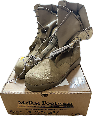 #ad USGI McRae Footwear Hot Weather Combat Boot 8430 01 632 6097 Men’s 15W Coyote