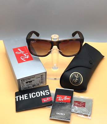#ad BROWN RB4165 RAY BAN CLASSIC JUSTIN SUNGLASSES RTY 004