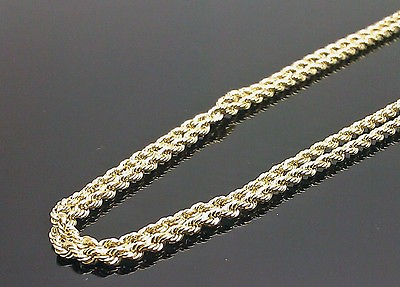 #ad Real 10K Yellow Gold Rope Chain 26Inch 2.5mm Mens Brand New On Sale Free Shippin