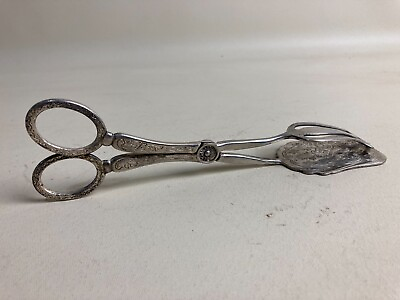 #ad Cake Tongs Vintage Kitchen Utensil Retro Lucky Tom Silver Plate Serving Tool