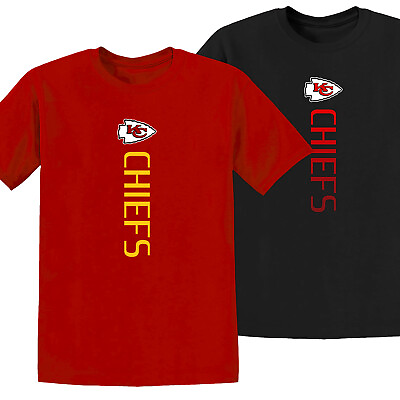 #ad Kansas City Chiefs Vertical Design T Shirt Adult and Kids sizes