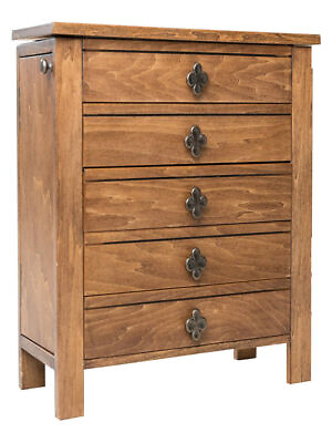 #ad Women Wooden Jewelry Chest Organizer 5 Drawer Storage Cabinet Necklaces Box NEW