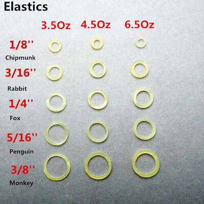 #ad 15 Sizes Dental Orthodontic Rubber Bands Elastics Latex Braces 3.5 4.5 6.5 oz