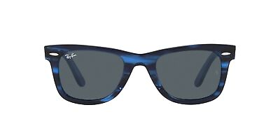 #ad Ray Ban RB2140 Original Wayfarer Square Sunglasses Striped Blue Blue 50 mm