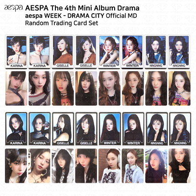 #ad Aespa 4th Mini Album Drama Aespa Week Drama City Random Trading Card Photocard