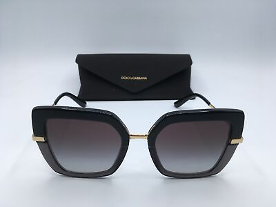 #ad Dolce amp; Gabbana DG4373 Women#x27;s Transparent Black Frame Grey Lens Sunglasses 52MM